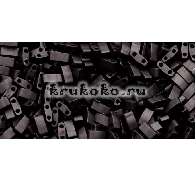 Бисер Miyuki Полу-TILA Непрозрачный матовый черный, 5 гр (TLH0401F)